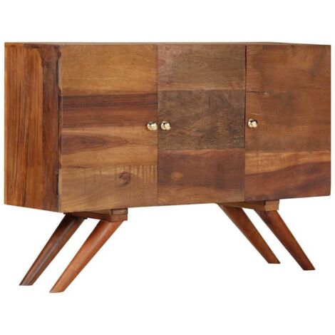 Buffet - Armoire de rangement Enfilade Bois recyclé massif 110 x 30 x 75 cm Marron BV858338 - BonneVie