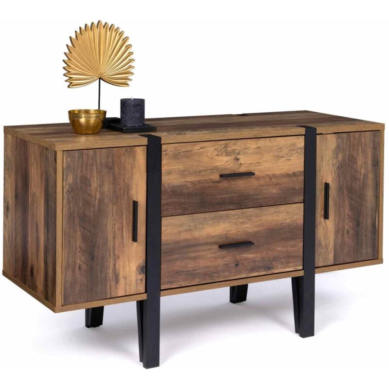 Buffet bas 105 cm austria bois pied épingle