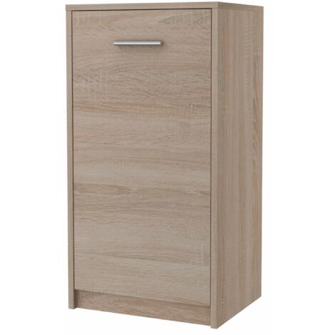 Buffet avec 1 porte Chêne de Sonoma - Meuble de Rangement Style contemporain - 40 x 35 x 75 cm