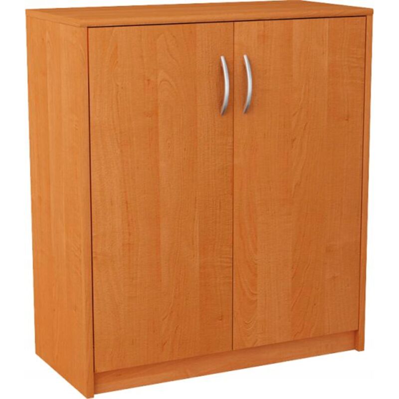 Buffet avec 2 portes et étagère Aulne - Meuble de Rangement Style contemporain - 74 x 35 x 85 cm