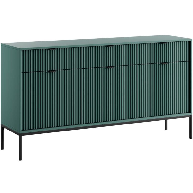 Buffet avec 3 portes et 3 tiroirs - Vert - liouba de Pascal Morabito