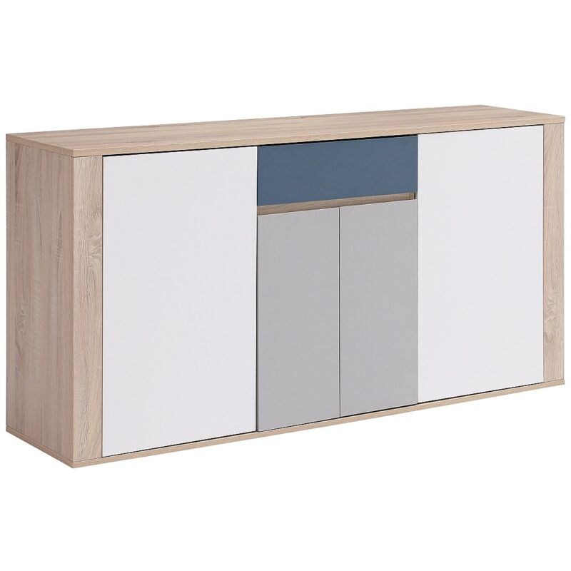 Vente-unique - Buffet avec 4 portes et 1 tiroir - Multicolore - filutia