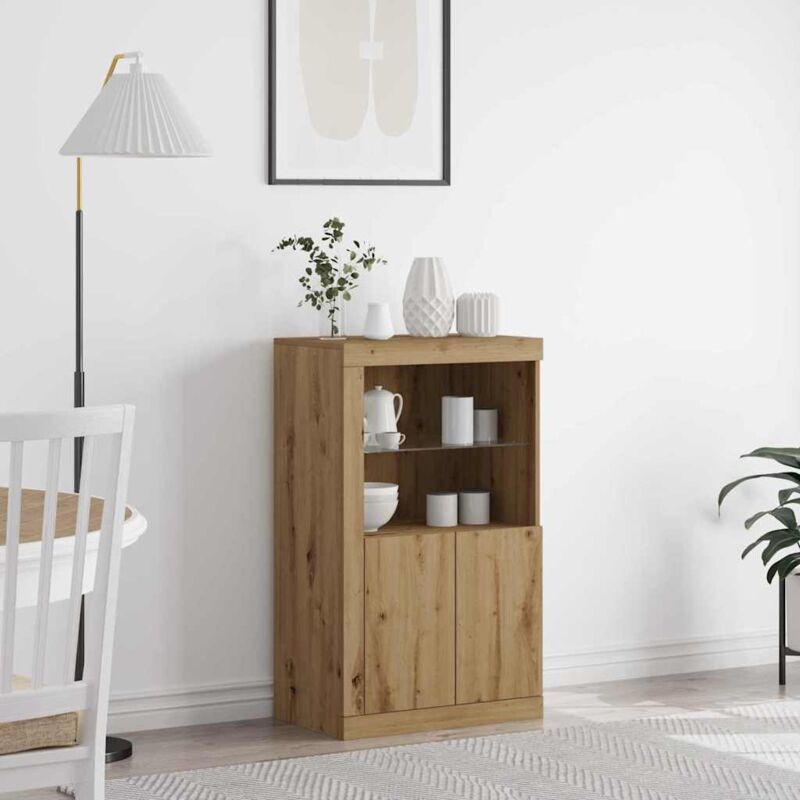 Meuble d'appoint chêne artisanal 60,5 x 37 x 100 cm