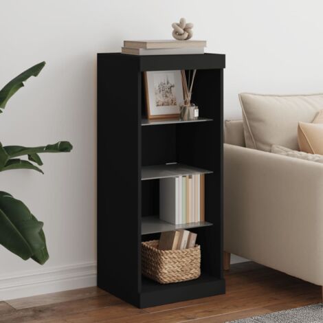 Buffet avec lumières LED noir 41x37x100 cm vidaXL26837