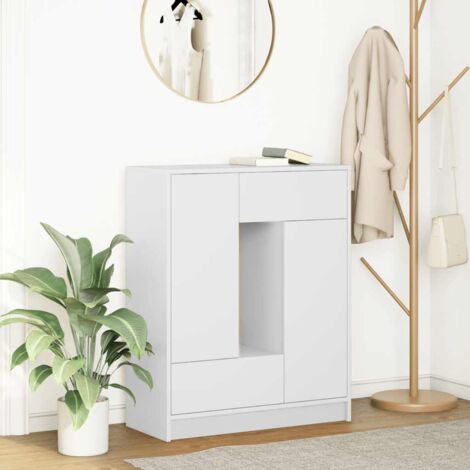 Buffet avec tiroirs et portes-Meuble de rangement blanc 73x31x90 cm 815754