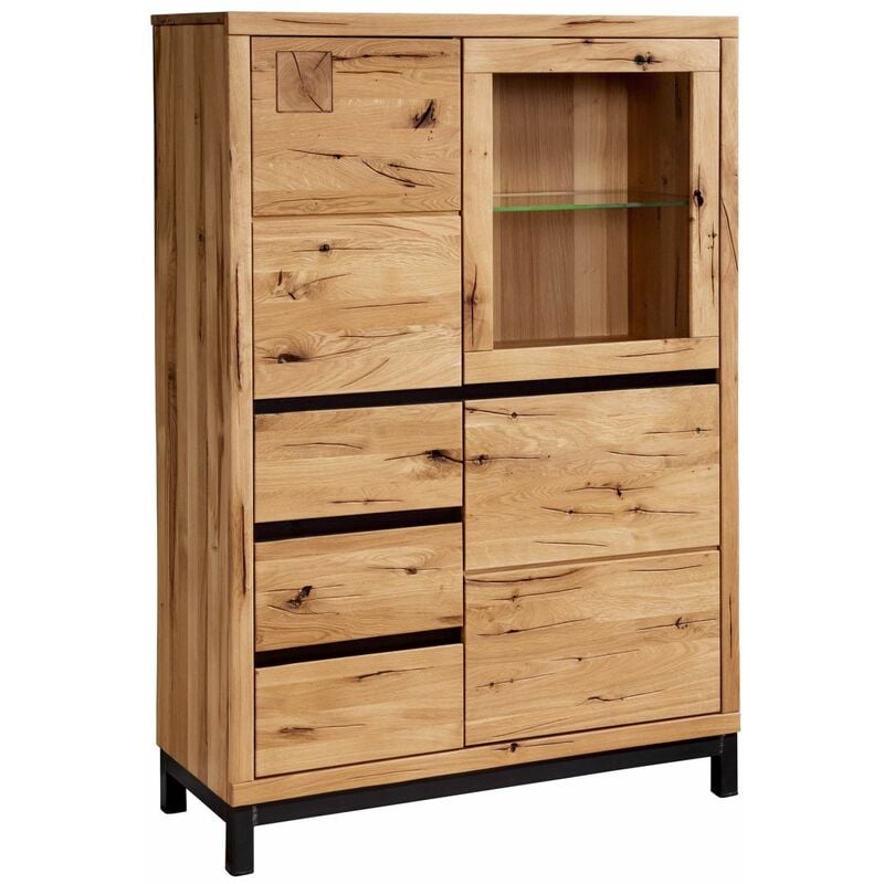 Massivmoebel24 - Buffet 103x40 Chêne sauvage huilé Bois naturel villanders 106