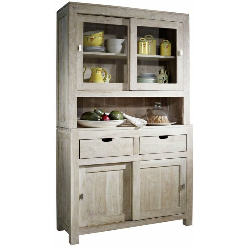Buffet 110x45 Acacia blanchi Blanc nature white 64