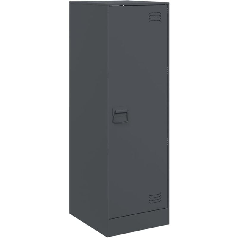 Buffet bahut commode armoire meuble de rangement organisateur cuisine salle de séjour salon 34,5 x 39 x 107 cm acier anthracite