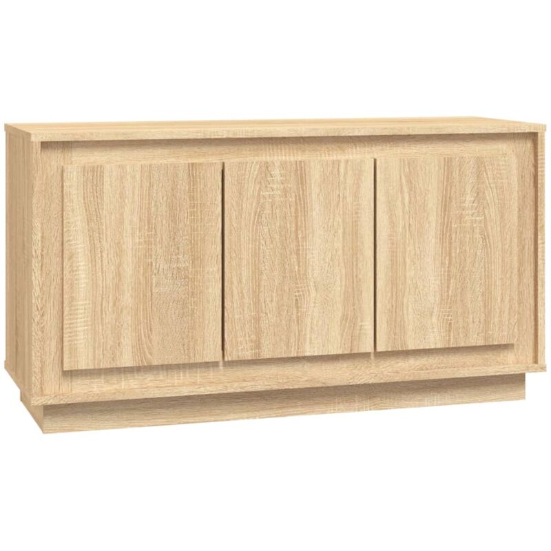 Buffet bahut commode armoire meuble de rangement organisateur cuisine salle de séjour salon sonoma 102 x 35 x 55 cm bois d'ingénierie marron