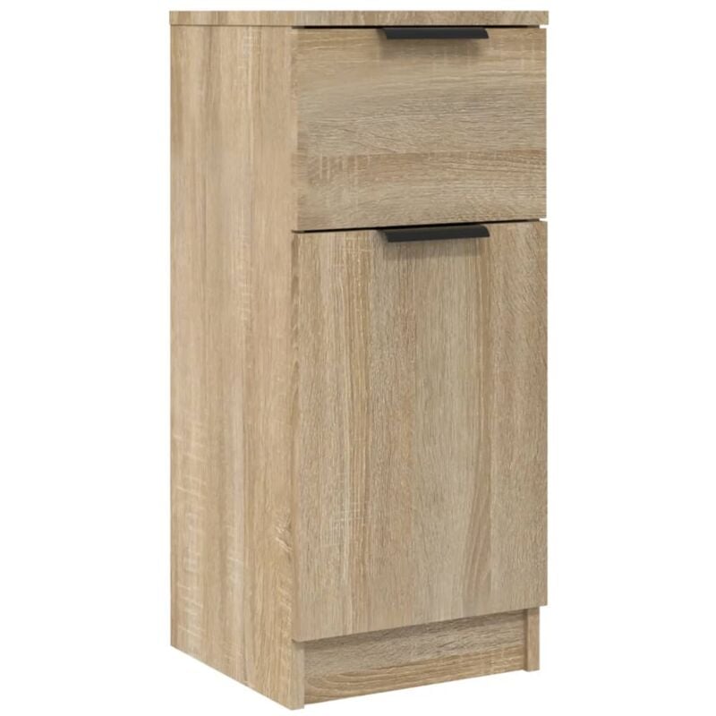 Buffet bahut commode armoire meuble de rangement organisateur cuisine salle de séjour salon sonoma 30 x 30 x 70 cm bois d'ingénierie marron