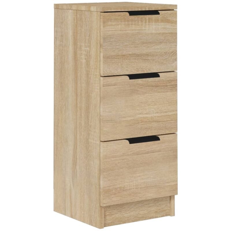 Buffet bahut commode armoire meuble de rangement organisateur cuisine salle de séjour salon sonoma 30 x 30 x 70 cm bois d'ingénierie marron