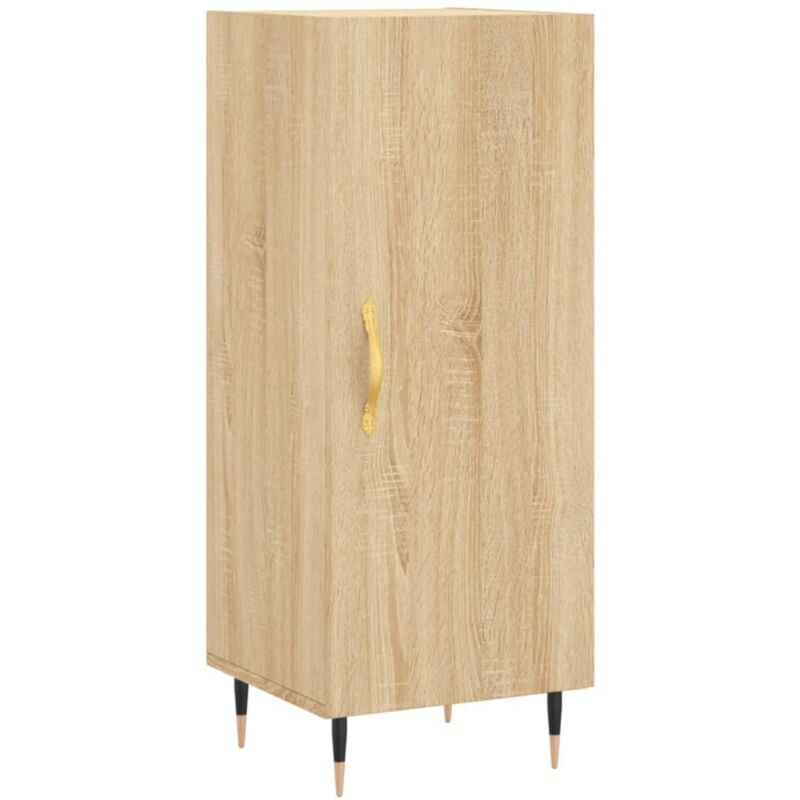 Buffet bahut commode armoire meuble de rangement organisateur cuisine salle de séjour salon sonoma 34,5 x 34 x 90 cm bois d'ingénierie marron