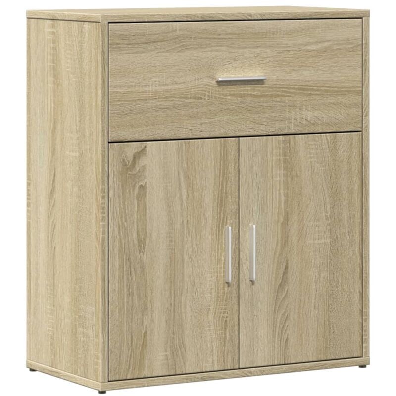 Buffet bahut commode armoire meuble de rangement organisateur cuisine salle de séjour salon sonoma 60 x 31 x 70 cm bois d'ingénierie marron