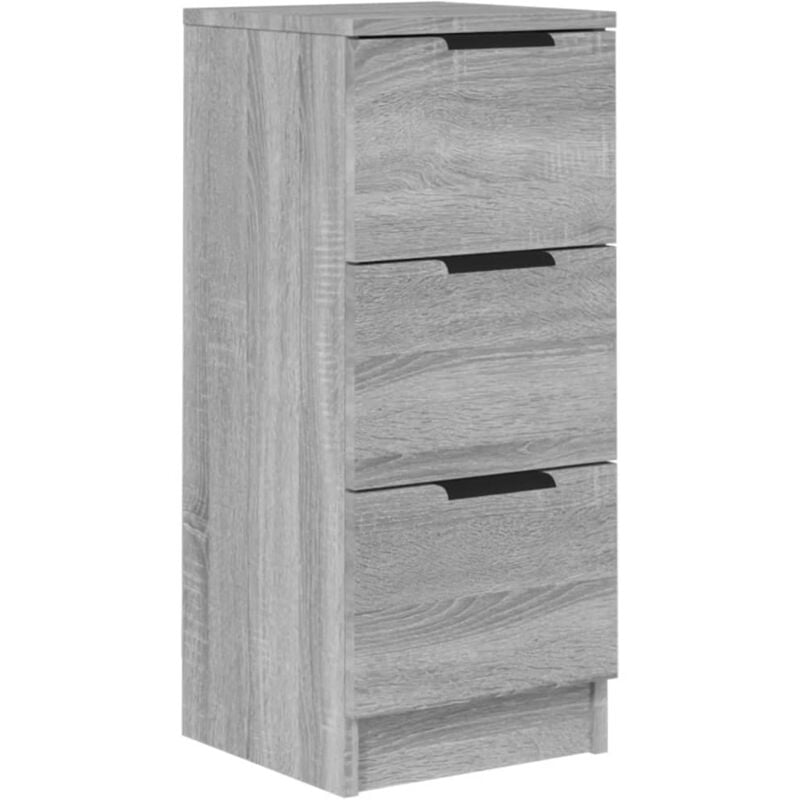 Buffet bahut commode armoire meuble de rangement organisateur cuisine salle de séjour salonsonoma 30 x 30 x 70 cm bois d'ingénierie gris