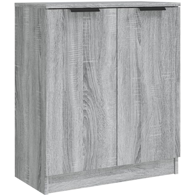 Buffet bahut commode armoire meuble de rangement organisateur cuisine salle de séjour salonsonoma 60 x 30 x 70 cm bois d'ingénierie gris