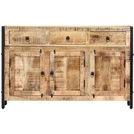 Buffet Bahut  Meuble de rangement Commode 120x35x76 cm Bois de manguier massif 10919