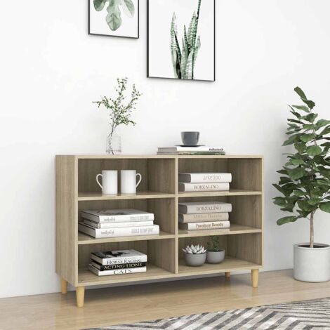 Buffet Bahut  Meuble de rangement Commode Chêne sonoma 103,5x35x70 cm Aggloméré 85126