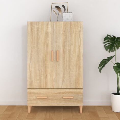 Buffet Bahut  Meuble de rangement Commode Chêne sonoma 70x31x115 cm Bois d'ingénierie 63646