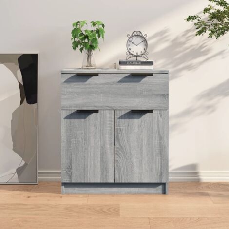 Buffet Bahut  Meuble de rangement Commode Sonoma gris 60x30x70 cm Bois d'ingénierie 48063