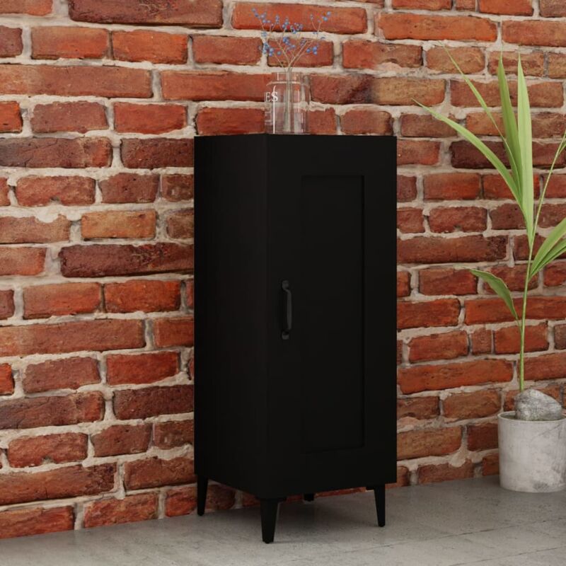 Buffet,Bahut, Enfilade, Armoire de cuisine noir 34,5x34x90 cm bois d'ingénierie efe43850 design in