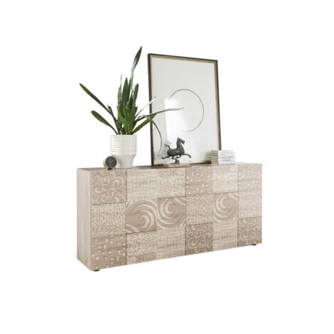 Buffet/bahut moderne 3 portes chêne samoa Orlane