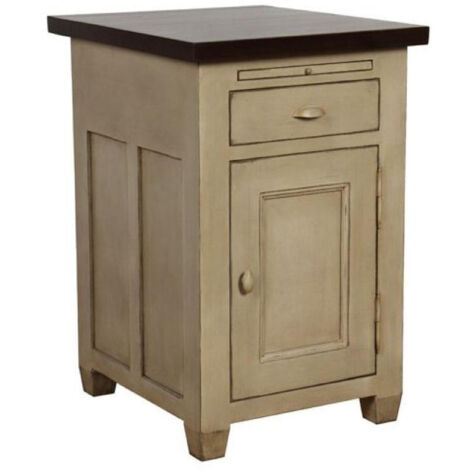 Buffet bas 1 porte 1 tiroir - Bois - Beige - Interior's
