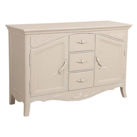 Buffet bas 2 portes - MDF - Blanc - Interior's
