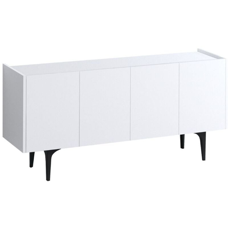 Cotecosy - calicosy - Buffet 4 portes blanc L150 cm - polaris
