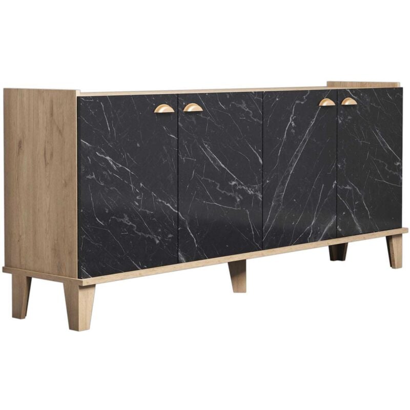 Cotecosy - Buffet en aggloméré effet marbre Sumer