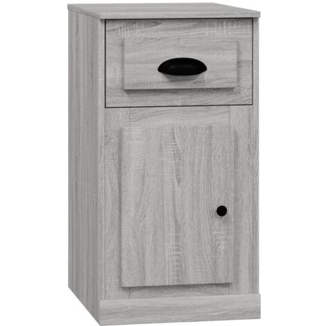 Buffet bas Commode salon,Armoire latérale avec tiroir sonoma gris 40x50x75 cm -50422
