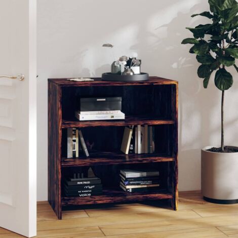 Buffet bas Contemporain - Meuble Commode de Rangement - Chêne fumé 70x40,5x75 cm Aggloméré Chic-641107