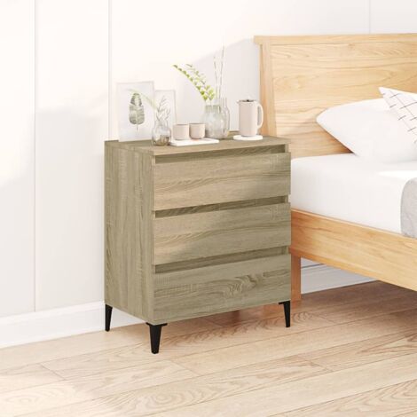 Buffet bas Contemporain - Meuble Commode de Rangement - Chêne sonoma 60x35x70 cm Bois d'ingénierie Chic-541195