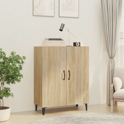 Buffet bas Contemporain - Meuble Commode de Rangement - Chêne sonoma 70x34x90 cm Bois d'ingénierie Chic-372421