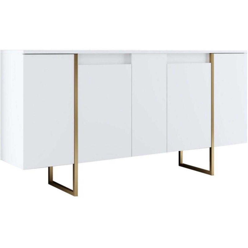 Cotecosy - Buffet en aggloméré pieds en métal Luxe Cotecosy - Buffet en aggloméré pieds en métal Luxe