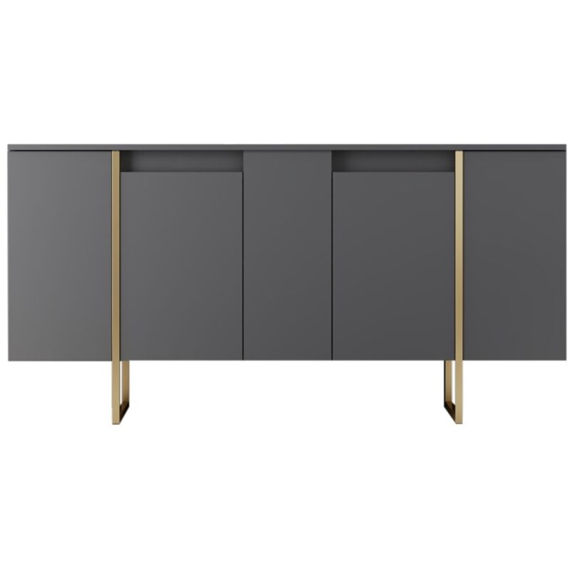 Cotecosy - Buffet en aggloméré pieds en métal Luxe Cotecosy - Buffet en aggloméré pieds en métal Luxe
