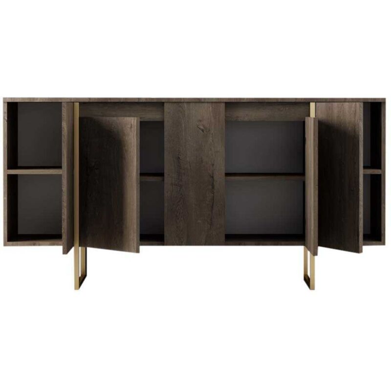Cotecosy - Buffet en aggloméré pieds en métal Luxe Cotecosy - Buffet en aggloméré pieds en métal Luxe