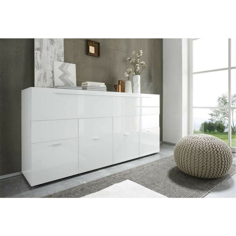 Buffet bizianno blanc 161 cm