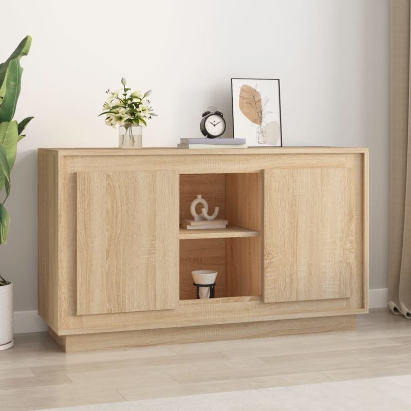 Vidaxl - Buffet chêne sonoma 102x35x60 cm bois d'ingénierie