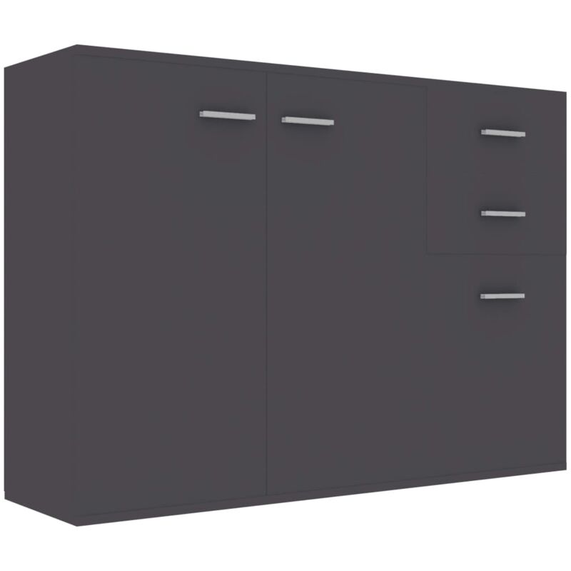 Vidaxl - Buffet Gris 105x30x75 cm Bois d'ingénierie
