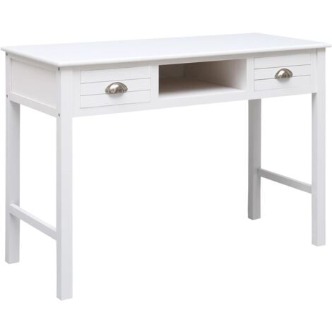 Buffet Blanc 108x45x76 cm Bois de Paulownia massif vidaXL