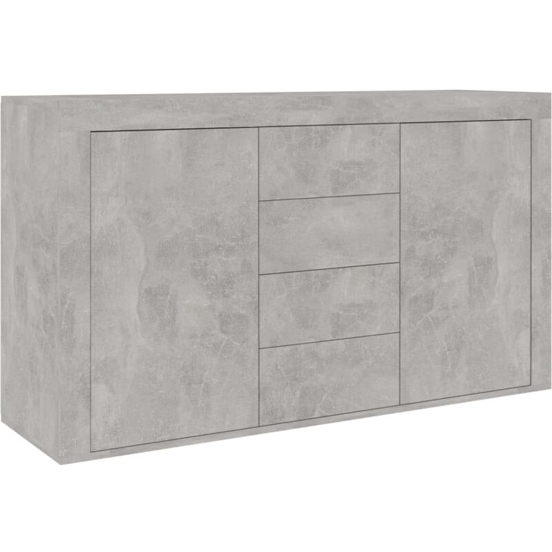 Vidaxl - Buffet Gris béton 120x36x69 cm Bois d'ingénierie