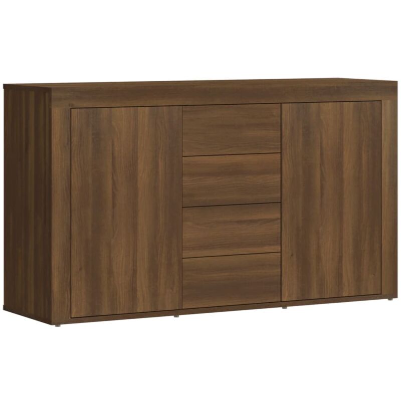 Buffet Chêne marron 120x36x69 cm Bois d'ingénierie