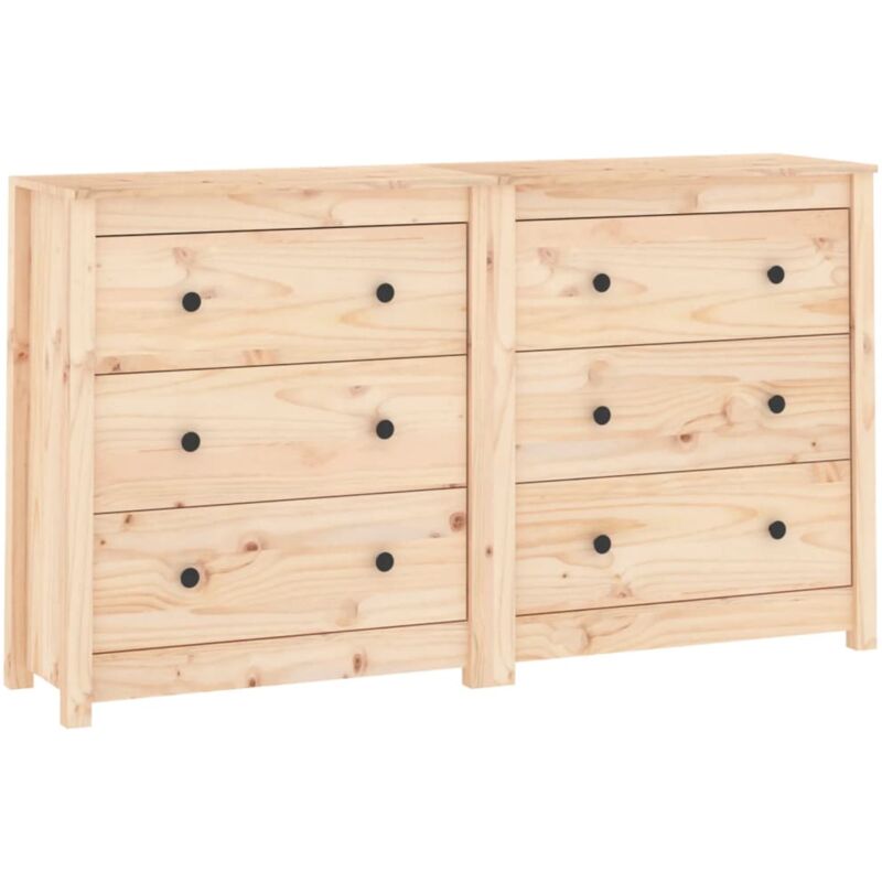 Vidaxl - Buffet 140x35x80 cm Bois massif de pin