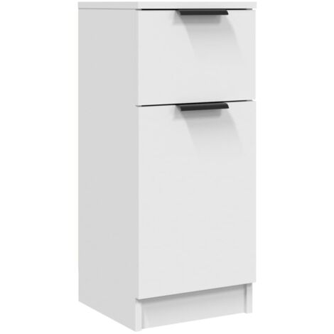 Buffet Blanc 30x30x70 Bois d'ingénierie
