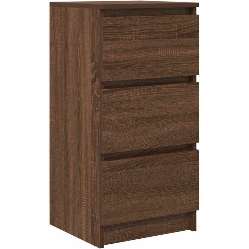 Vidaxl - Buffet chêne marron 37,5x35x76 cm bois d'ingénierie
