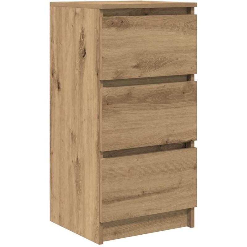 Vidaxl - Buffet chêne artisanal 37,5x35x76 cm bois d'ingénierie