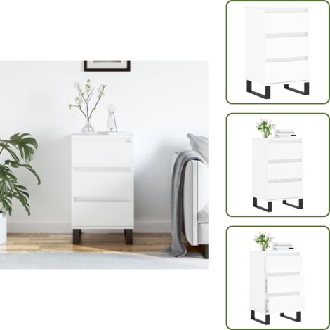 Buffet blanc 40x35x70 cm bois d’ingénierie - Buffet - Armoire - Meuble De Rangement - Mobilier - Cuisine