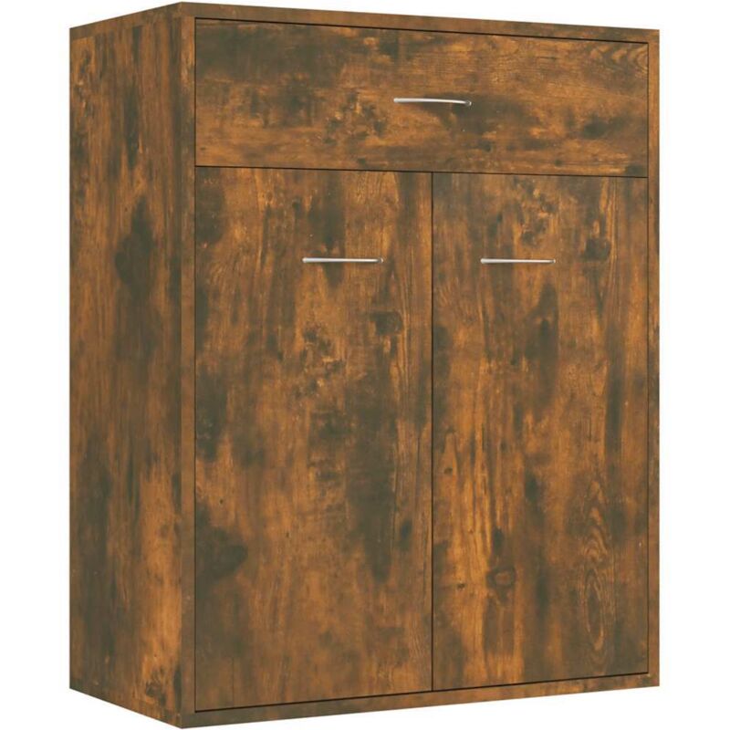 Vidaxl - Buffet Chêne fumé 60x30x75 cm Bois d'ingénierie