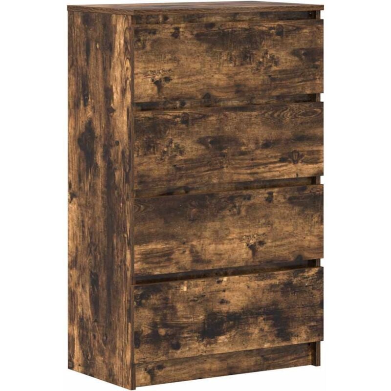 Vidaxl - Buffet Chêne fumé 60x35x98,5 cm Bois d'ingénierie