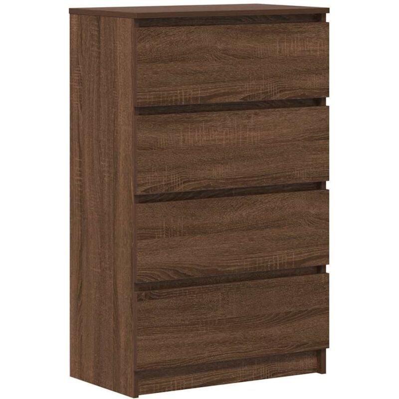 Vidaxl - Buffet Chêne marron 60x35x98,5 cm Bois d'ingénierie
